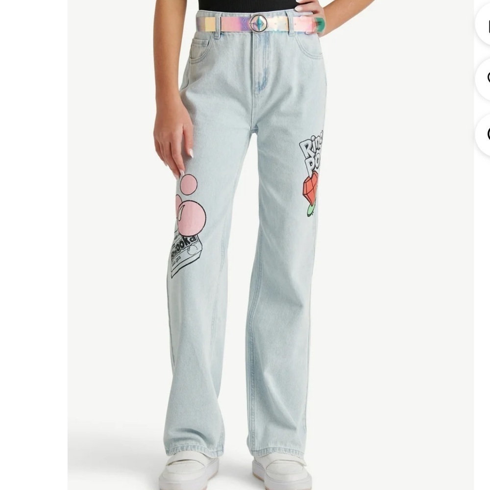 Justice girls ring pop callab jeans new 18